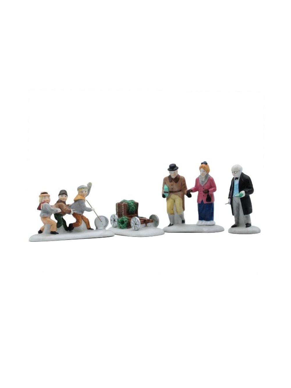 Department 56 Nicholas Nickleby 5929-3 (4 PCS) Dickens Village Figures EUC w/Box
